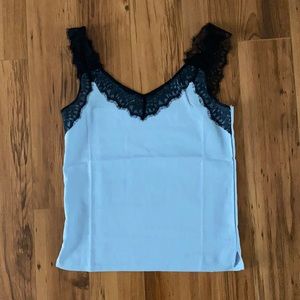 JULIE DRESS Blue Lace V Neck